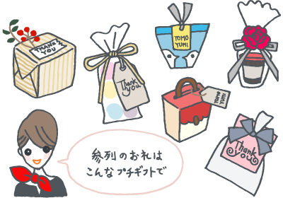 参列のお礼は、こんなプチギフトで 参列のお礼は、こんなプチギフトで